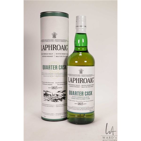 Laphroaig/ Quarter Cask/ Islay Single Malt Scotch Whisky/ 750ml/ 48% ABV Note: Alcohol cannot be ins