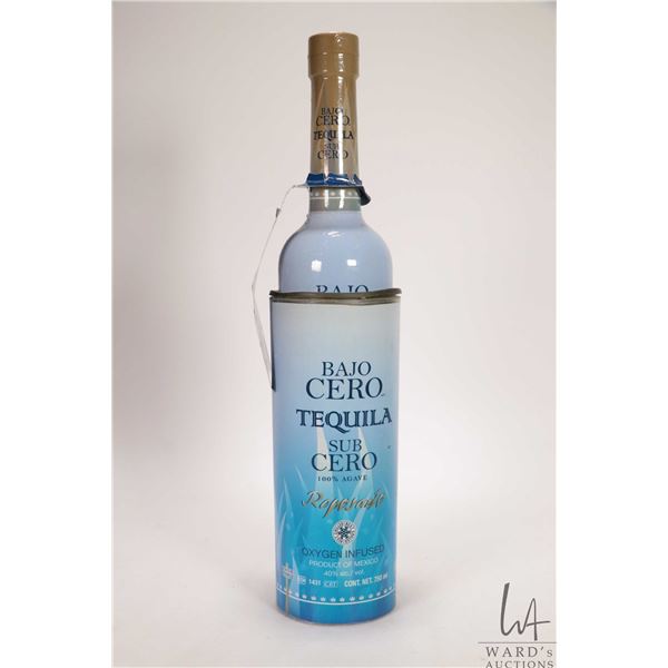 Bajo Cero/ Sub Cero/ Reposado/ Tequila/ 750ml/ 40% ABV Note: Alcohol cannot be insured by any courie