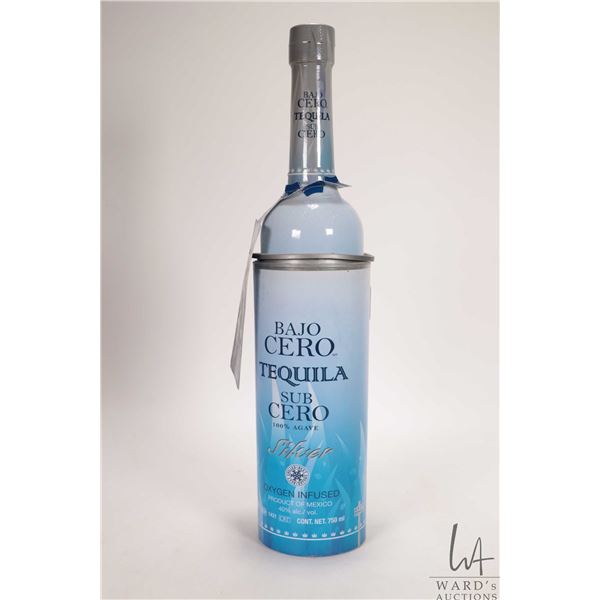 Bajo Cero/ Sub Cero/ Silver/ Oxygen Infused/ Tequila/ 750ml/ 40% ABV Note: Alcohol cannot be insured