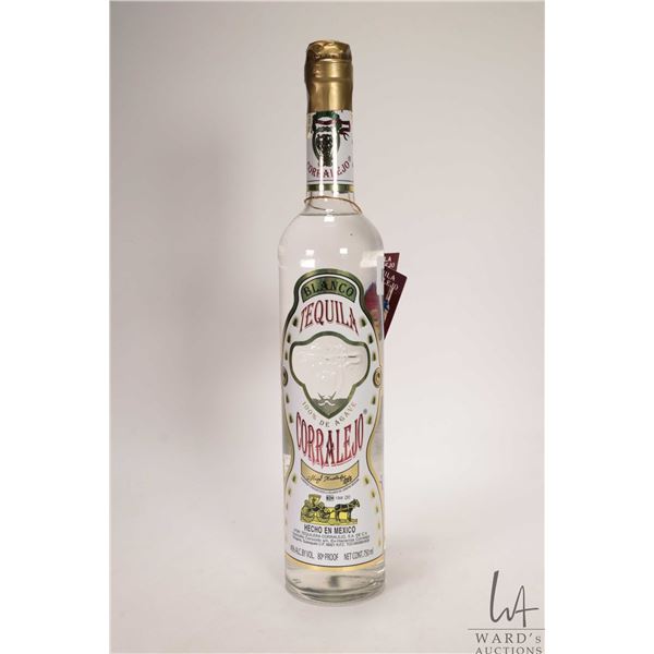 Corralejo/ Blanco Mexican Tequila/ 750ml/ 40% ABV Note: Alcohol cannot be insured by any courier in 