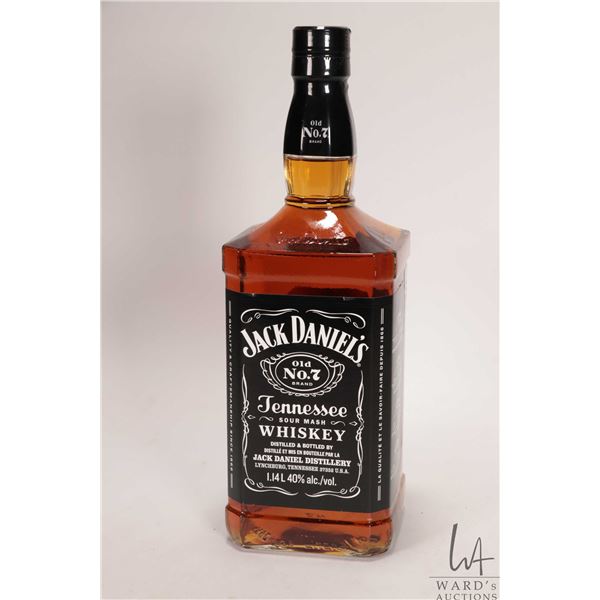 Jack Daniel's/ Old No. 7/ Tennesse Sour Mash Whiskey/ 1.14 ltr. 40% ABV Note: Alcohol cannot be insu