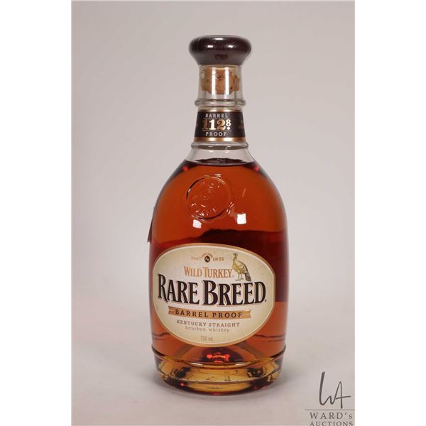 Wild Turkey/ Rare Breed/ Kentucky Straight Bourbon Whiskey/ 750ml/ 56.4% ABV Note: Alcohol cannot be