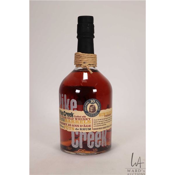 Pike Creek/ 10 Year-Old/ Whisky/ 750ml/ 42% ABV Note: Alcohol cannot be insured by any courier in Ca