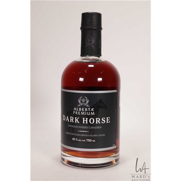 Alberta Premium/ Dark Horse/ Canadian Whisky/ 750ml/ 45% ABV Note: Alcohol cannot be insured by any 