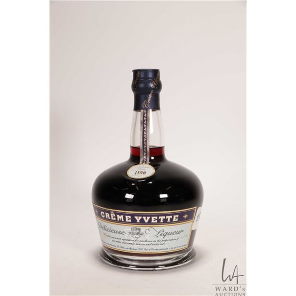 Creme Yvette/ Liqueur/ 750ml/ 27. 75% ABV Note: Alcohol cannot be insured by any courier in Canada. 