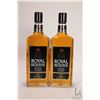 Two bottles of Royal Reserve/ Canadian Rye Whisky/ each 750ml/ 40% ABV Note: Alcohol cannot be insur