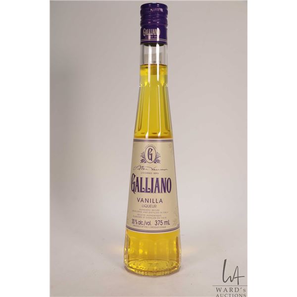 Galliano/ Vanilla Liqueur/ 375ml/ 30% ABV Note: Alcohol cannot be insured by any courier in Canada. 