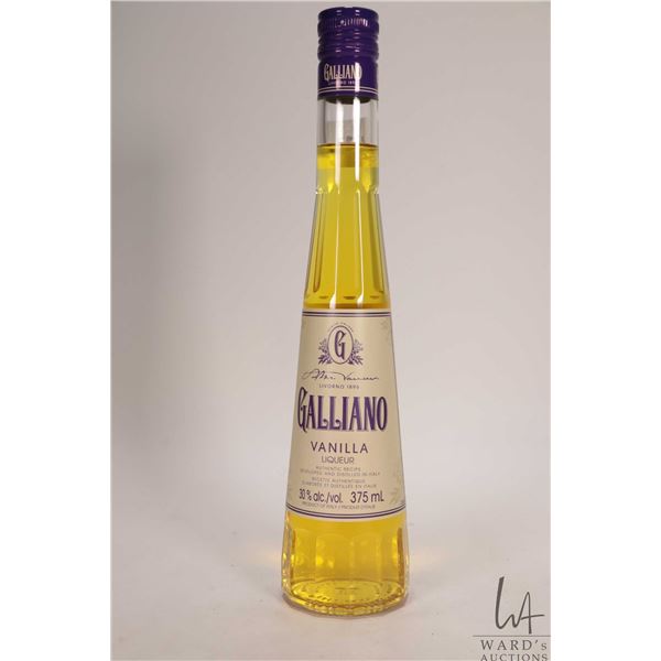Galliano/ Vanilla Liqueur/ 375ml/ 30% ABV Note: Alcohol cannot be insured by any courier in Canada. 