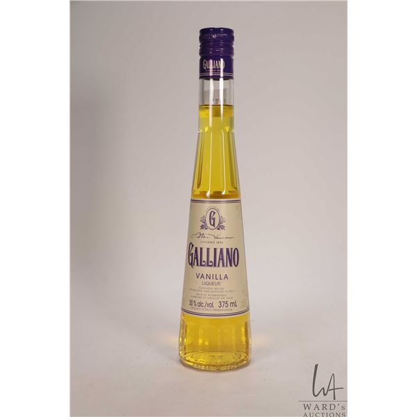 Galliano/ Vanilla Liqueur/ 375ml/ 30% ABV Note: Alcohol cannot be insured by any courier in Canada. 
