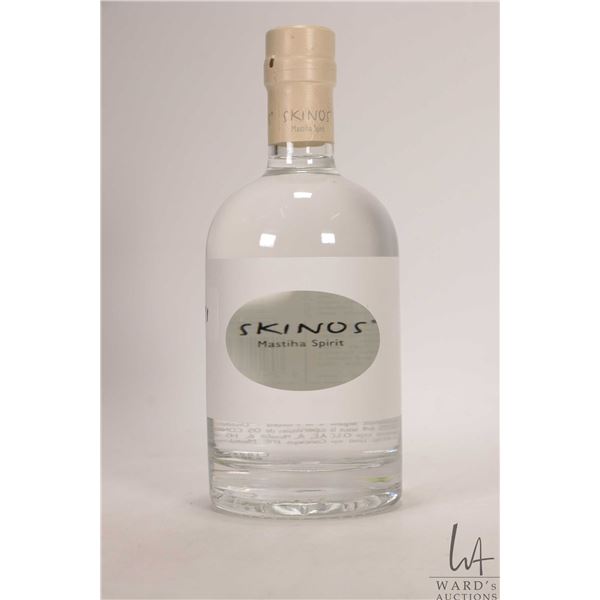Skinos/ Mastiha Spirit/ 700ml/ 30% ABV Note: Alcohol cannot be insured by any courier in Canada. Loc