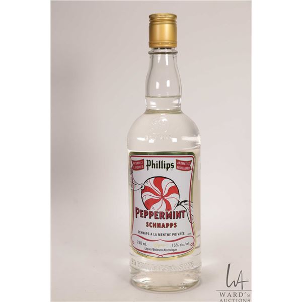 Phillips/ Peppermint Schnapps/ 750ml/ 15% ABV Note: Alcohol cannot be insured by any courier in Cana