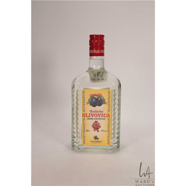 Bosacka Slivovica/ Original Plum Liquor/ 700ml / 52% ABV Note: Alcohol cannot be insured by any cour