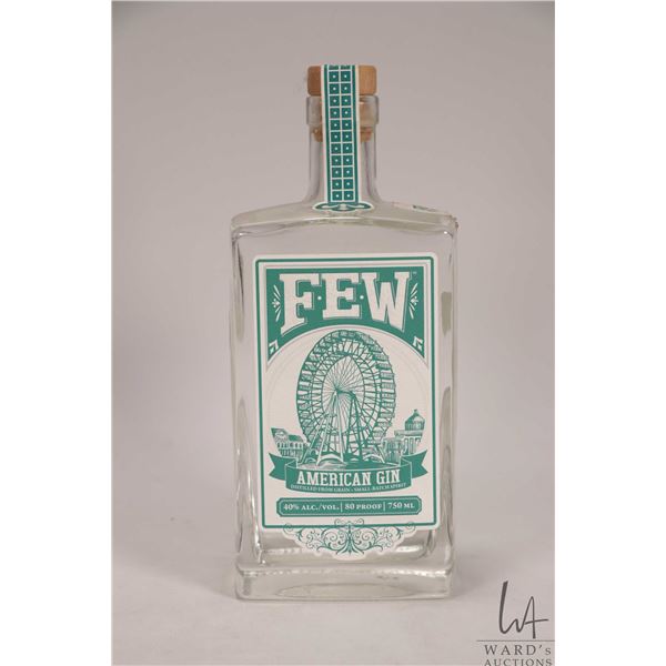 Few/ American Gin/ 750ml/ 40% ABV Note: Alcohol cannot be insured by any courier in Canada. Local pi