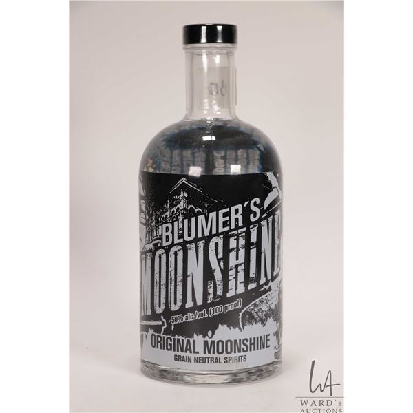 Blumer's Moonshine/ 750ml/ 50% ABV Note: Alcohol cannot be insured by any courier in Canada. Local p