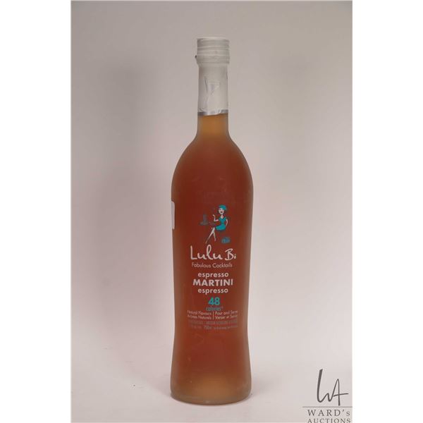 Lulu B./ Chocolate Martini / 750ml/ 15% ABV Note: Alcohol cannot be insured by any courier in Canada