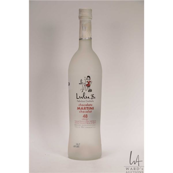 Lulu B./ Chocolate Martini / 750ml/ 15% ABV Note: Alcohol cannot be insured by any courier in Canada