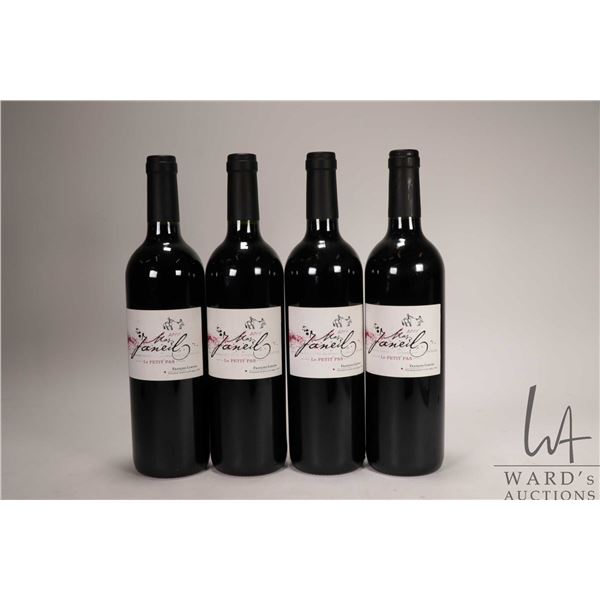 Four Bottles of Mas Janeil/ Le Petit Pas 2011/ French Red Wine/ 750ml/ 14..5% ABV Note: Alcohol cann
