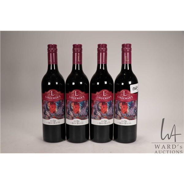 Four Bottle of Dr. Henry John/ Lindeman's / 2017/ Bin 55/ rich Red Blend wine/ 750ml/ 13.5% ABV Note