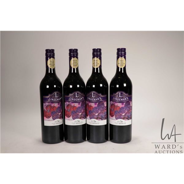 Four Bottle of Dr. Henry John/ Lindeman's / 2017/ Bin 50/ Shiraz / 750ml/ 13.5% ABV Note: Alcohol ca