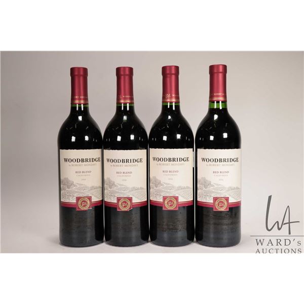 Four bottles of Woodridge/ 2016 California Red Blend/ 750ml/ 13.5% ABV Note: Alcohol cannot be insur