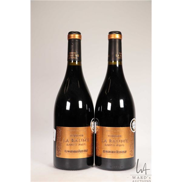 Two bottles of Terrior La Baume Saint Paul/ Corbieres/ 750ml/ 14% ABV Note: Alcohol cannot be insure