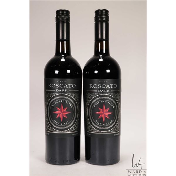 Two bottle of Roscata Dark/ Dark Red Blend/ 750ml /13% ABV Note: Alcohol cannot be insured by any co