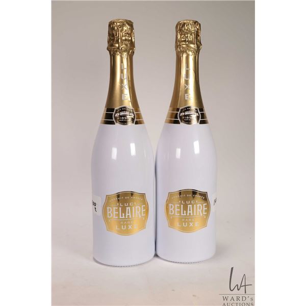 Two bottles of Luc Belaire/ Rare Luxe/ French Sparkling Wine/ 750ml/ 12.5% ABV Note: Alcohol cannot 