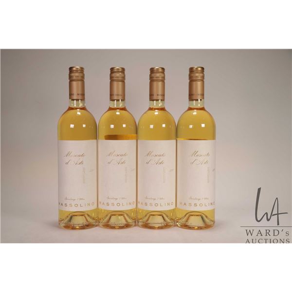 Four bottles of Massolino/ Moscato d' Asti/ 2017/ 750ml/ 5% ABV Note: Alcohol cannot be insured by a