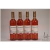 Four bottles of Woodbridge/ 2017 White Zinfandel/ 750ml/ 9% ABV Note: Alcohol cannot be insured by a
