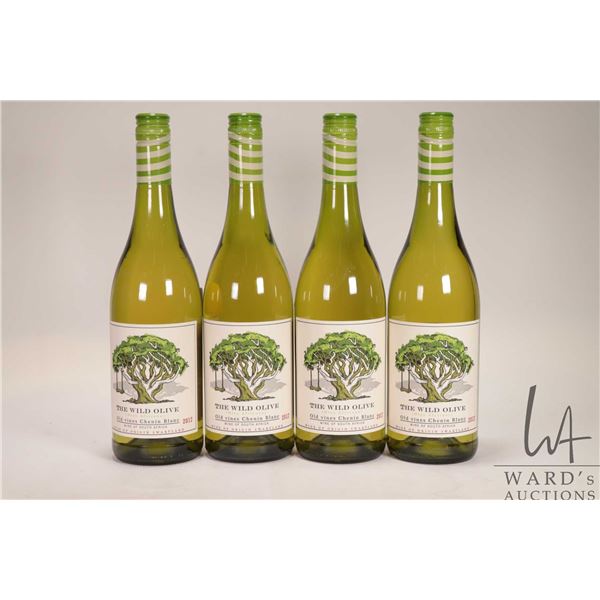 Four bottles of The Wild Olive/ 2017/ South African White Wine/ 750ml/ 13% ABV Note: Alcohol cannot 