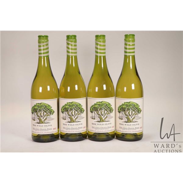 Four bottles of The Wild Olive/ 2017/ South African White Wine/ 750ml/ 13% ABV Note: Alcohol cannot 
