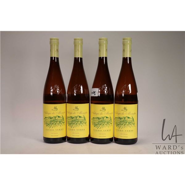 Four bottles of Adega de Moncao/ White Wine/ 750ml/ 11.5% ABV Note: Alcohol cannot be insured by any