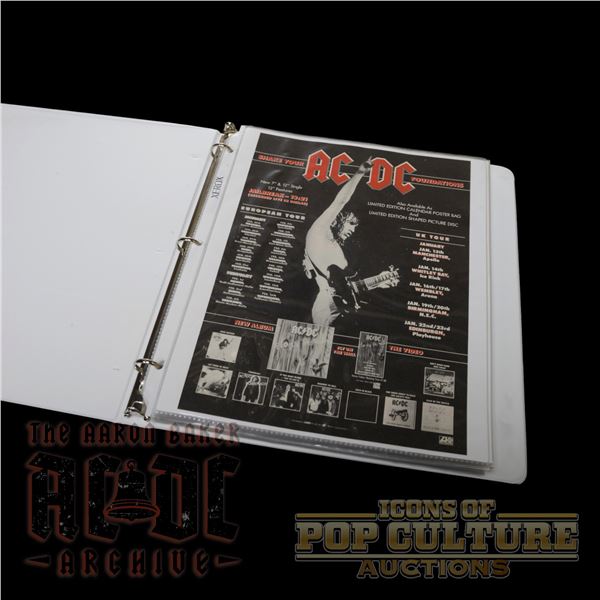 AC/DC - Fly on the Wall Era Scrapbook by Archivist Aaron Baker - 4702