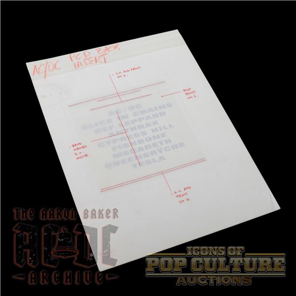 AC/DC - “Last Action Hero” CD Single – Production Mechanical Proof - 2047