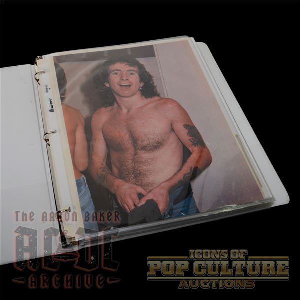 AC/DC - Dirty Deeds and Back in Black Era Scrapbook by Archivist Aaron Baker - 4701