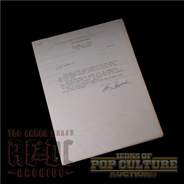 AC/DC - 7-Page Analysis of Cash Receipts and Disbursements - 2180