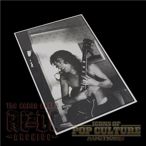 AC/DC - Original 6.75" x 10" Angus Young Photograph by Peter Anderson - 2083