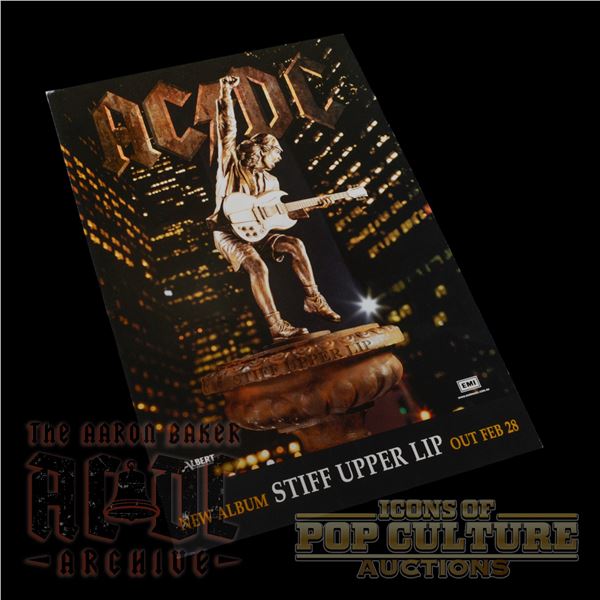 AC/DC - “Stiff Upper Lip” Double-Sided Promotional Sheet - 2015