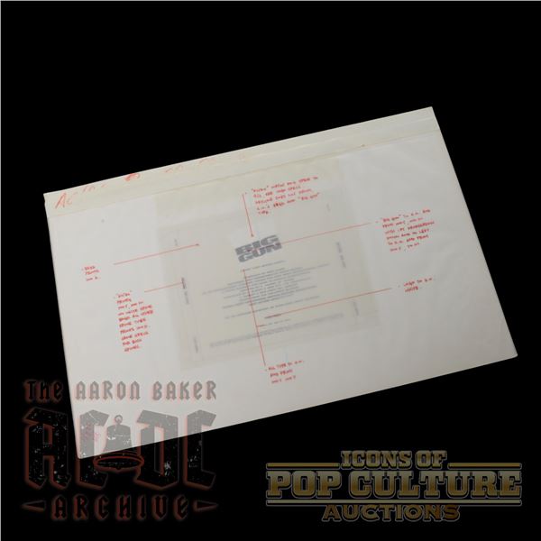 AC/DC - Original “Big Gun” CD Single Mechanical Proof - 2045