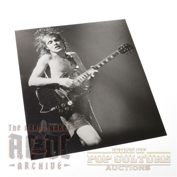 AC/DC - Original 8" x 9" Angus Young Photograph - 2084