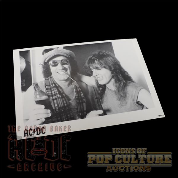 AC/DC - Brian Johnson & Angus Young Photographic Print - 1997