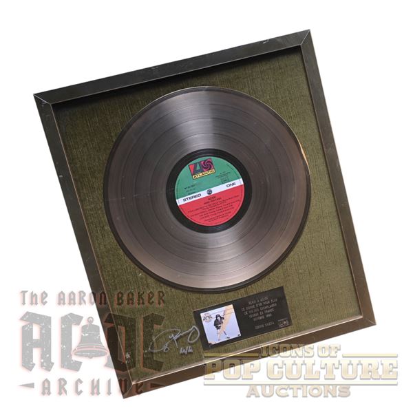 AC/DC – Autographed French Gold Sales Award for High Voltage - 3213
