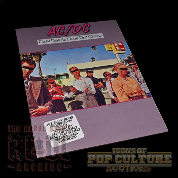 AC/DC - “Dirty Deeds Done Dirt Cheap” U.S. Sheet Music Book - 2326