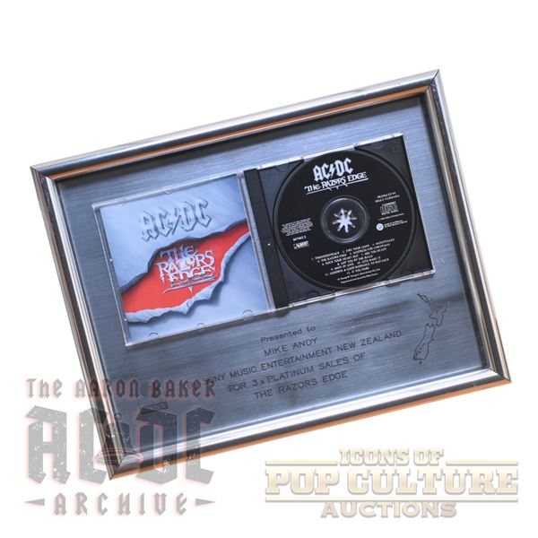AC/DC - The Razors Edge 3× Platinum Sales Award - 3903