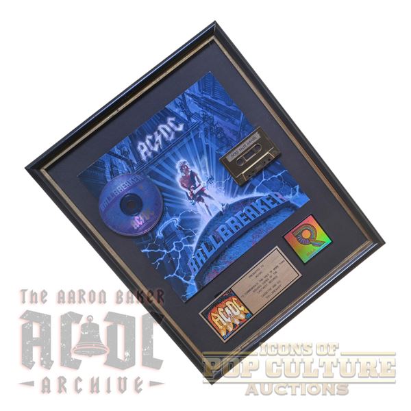 AC/DC – Ballbreaker RIAA Gold Sales Award - 3212