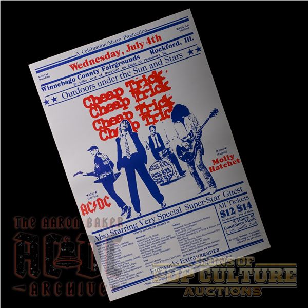 Cheap Trick with Special Guest AC/DC Concert Poster - 4064