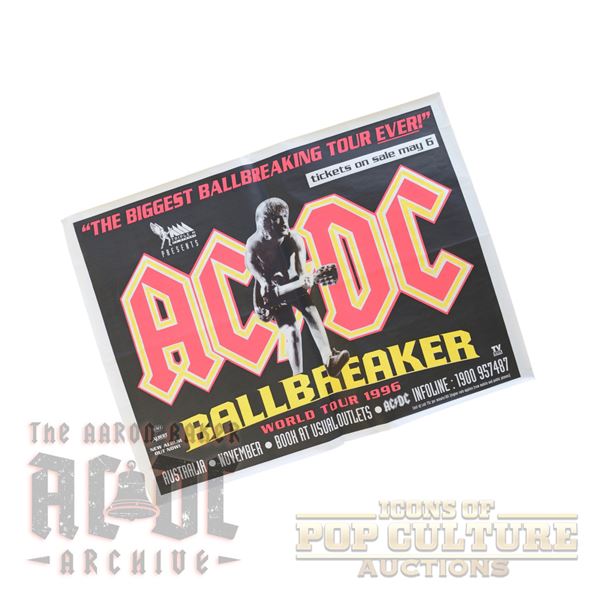 AC/DC – Rare Ballbreaker Tour Two-Piece Promotional Poster - 3615