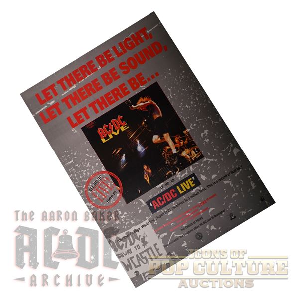 AC/DC - "AC/DC Live" Promotional Poster - 2143
