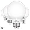 Image 1 : Hansang G25 LED Globe Bulbs, 4-Pack, Non-Dimmable, 5000K, E26 Base