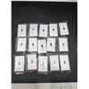 Image 2 : 15 Single White Light Switch Covers With Hardware